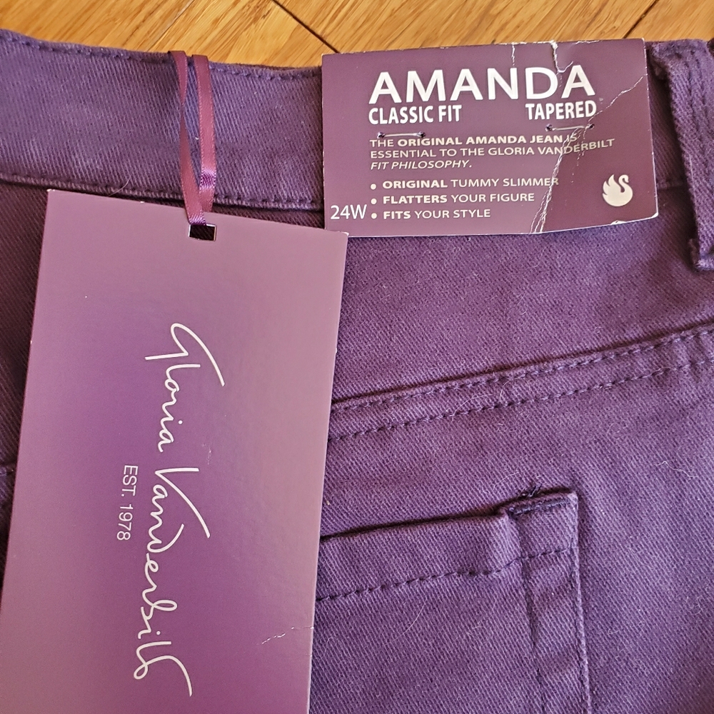 Purple tapered pants